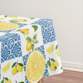 Toalha De Mesa Lemon Mediterranean French Country Tile Pattern