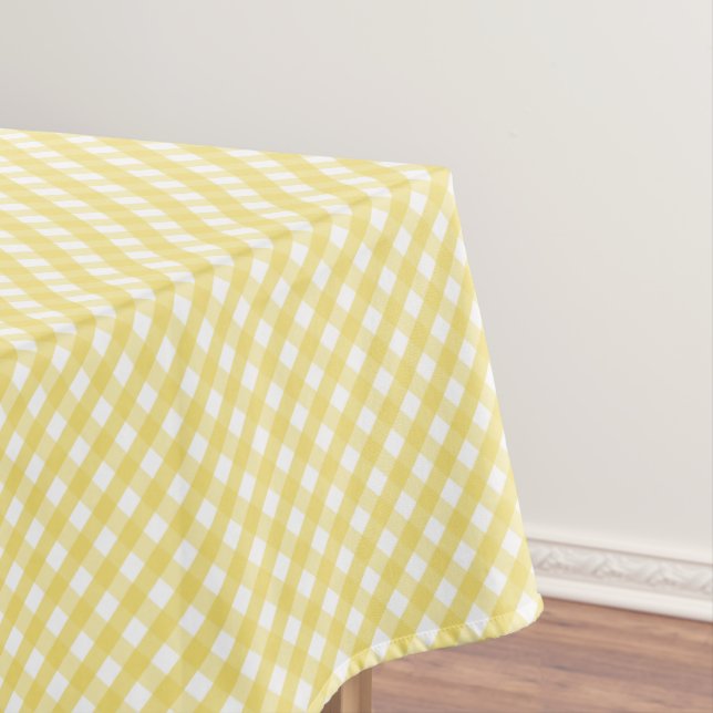 Toalha De Mesa Lemon Yellow Gingham (Posição Original)