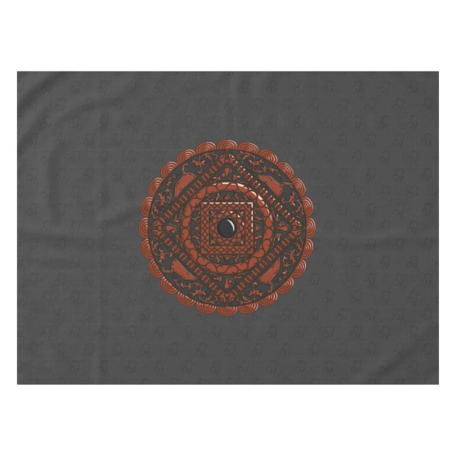 Toalha De Mesa Leo Mandala Tablecloth (Frente (Horizontal))