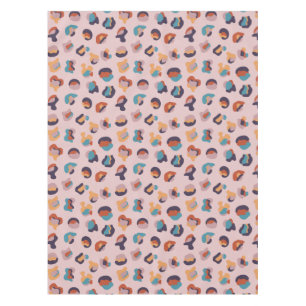 Toalha De Mesa Leopardo Animal Rosa Moderno