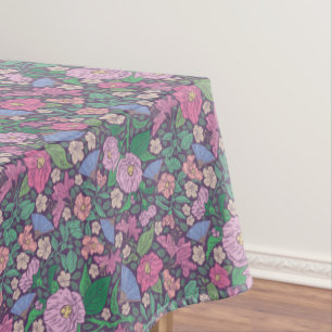Toalha De Mesa Leques Japoneses de Papoulas do Dia das Mães no Ja