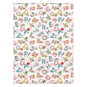 Toalha De Mesa Letras & gráficos do divertimento do alfabeto