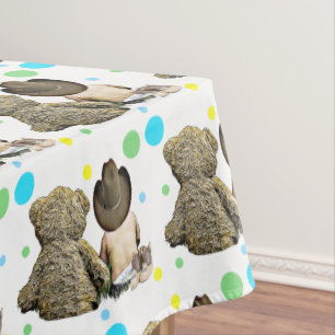 Toalha De Mesa Lil Cowboy e Urso e Oeste