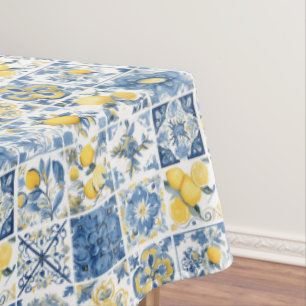 Toalha de Mesa Limão Mediterrâneo Costa Amalfitana