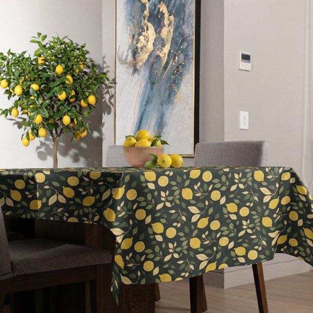 Toalha De Mesa Limões e Folhas (Criador carregado)
