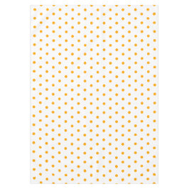 Toalha De Mesa Lindos Pontos Brancos Laranja