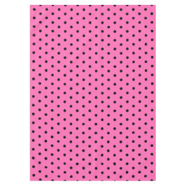Toalha De Mesa Lindos Pontos Pretos Rosa