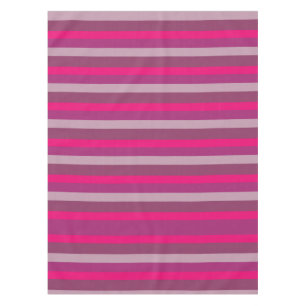 Toalha De Mesa Linhas magenta roxas roxas, cor-de-rosa, de verão