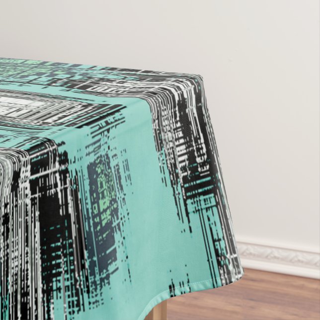 Toalha De Mesa Linhas pixelizadas cruzadas formando quadrados abs (Posição Original)