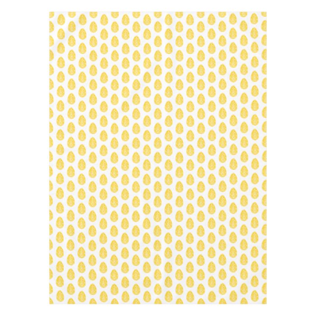 Toalha De Mesa Linoct de Ovos de Páscoa Floral Amarelo (Frente)
