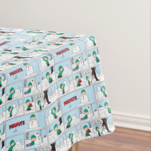 Toalha De Mesa Linus constrói um boneco de neve