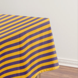 Toalha De Mesa Listra Amarela Dourada e Roxa