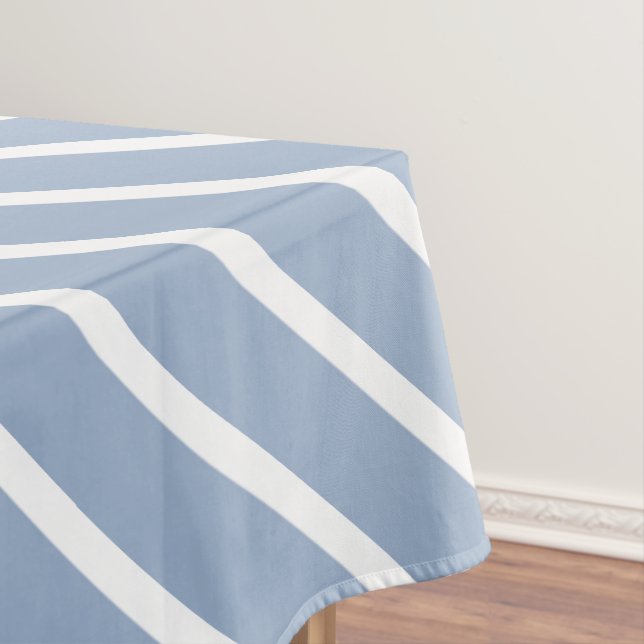 Toalha de mesa listra azul e branco (Posição Original)