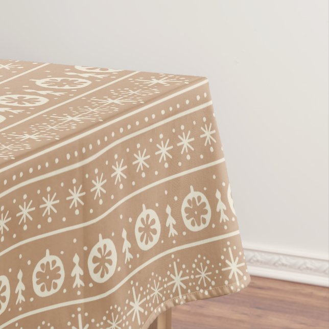 Toalha De Mesa Listra de Pão de Mel (Posição Original)