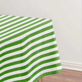 Toalha De Mesa Listra Verde e Branco