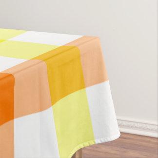 Toalha De Mesa Listras Amarelas e Laranjas