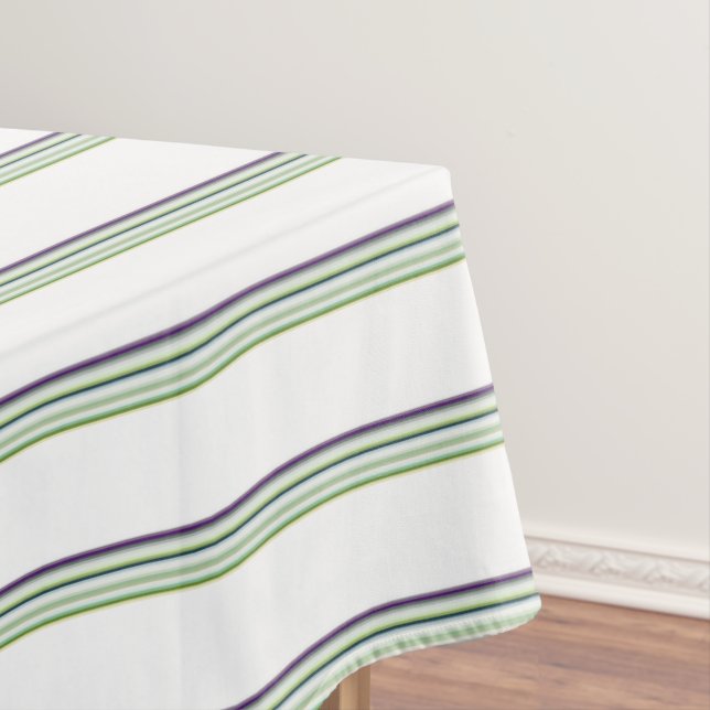 Toalha De Mesa Listras brancas modernas e bonitas (Posição Original)
