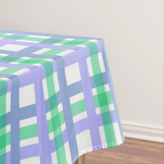 Toalha De Mesa Listras Clássicas Verde Azul Branco