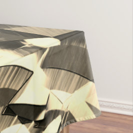 Toalha De Mesa Listras de bege em alguma imagem marrom e difusa