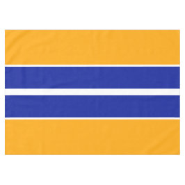 Toalha De Mesa Listras de corrida brilhantes em azul real e laran