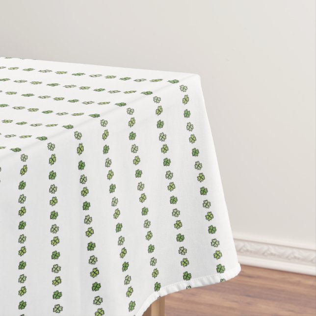 Toalha De Mesa Listras de Trevo Verde Irlandês (Posição Original)