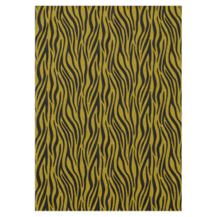 Toalha De Mesa Listras de Zebra em Safari Preto e Marrom