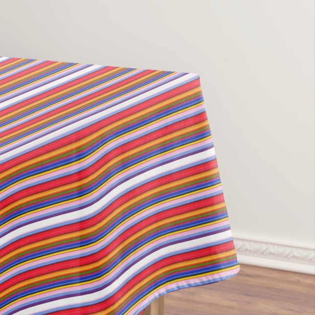 Toalha De Mesa Listras mágicas coloridas fofas (Posição Original)