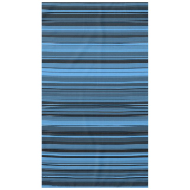 Toalha De Mesa Listras Preto Azul (Frente)