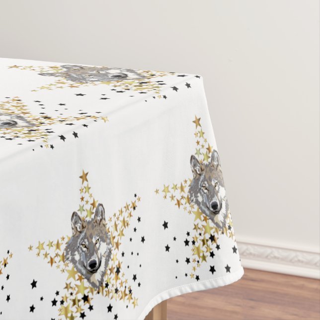 Toalha De Mesa Lobo Solitário (Posição Original)