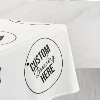 Toalha De Mesa Logotipo comercial personalizado branco para resta