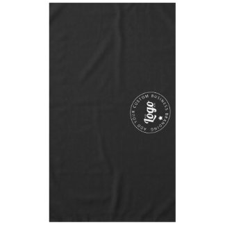 Toalha De Mesa Logotipo comercial personalizado preto