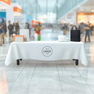 Toalha De Mesa Logotipo de Círculo Personalizado Empresa Negócios