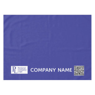 Toalha De Mesa Logotipo de Cobrir personalizado Business Show Blu