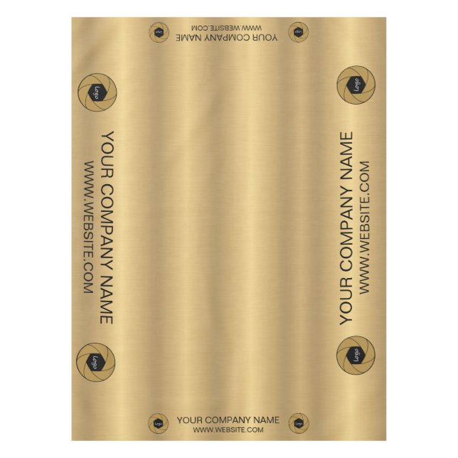 Toalha De Mesa Logotipo Personalizado da Apresentação Comercial D (Frente)
