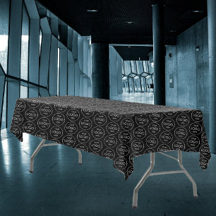 Toalha De Mesa Loja Pop Up Logotipo Empresarial Padrão Feira Come