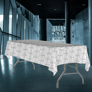 Toalha De Mesa Loja Pop Up Logotipo Empresarial Padrão Promo Feir