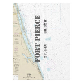 Toalha De Mesa Longitude Náutica Latitude Fort Pierce FL