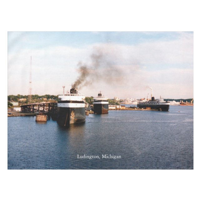 Toalha De Mesa Ludington Ferries (Frente (Horizontal))