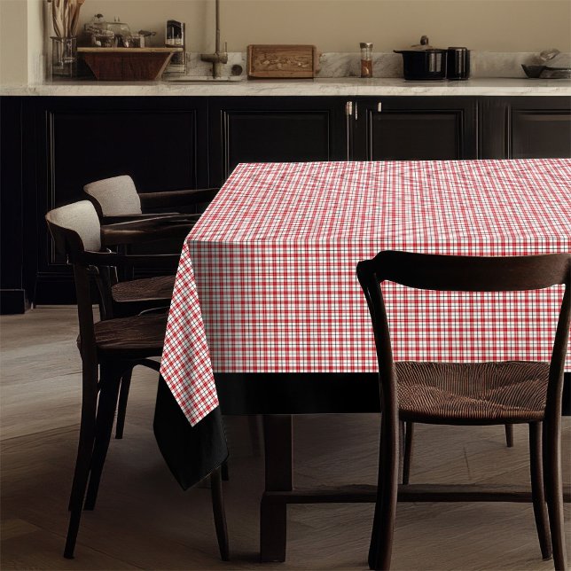 Toalha De Mesa Lumberjack Style Tablecloth Red Black Xadrez Charm (Lumberjack Style Tablecloth Red Black Plaid Charm)