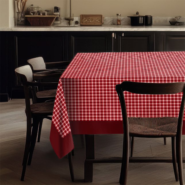 Toalha De Mesa Lumberjack Tablecloth Rústica Tradição Vermelha Ne (Lumberjack Tablecloth Rustic Red Black Tradition)