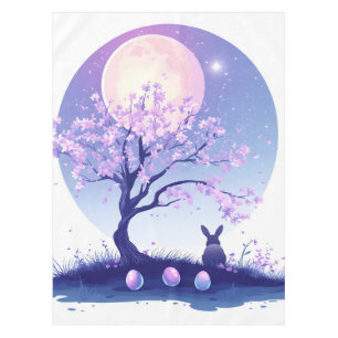 Toalha De Mesa Lunar Bunny Night