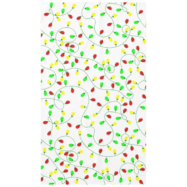 Toalha De Mesa luzes de árvore de natal sem costura (Frente)