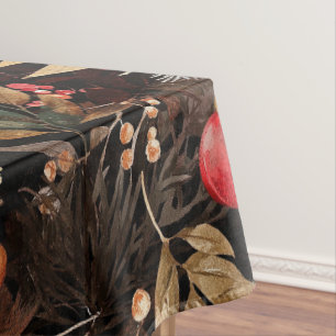 Toalha De Mesa Maçã Floral Elegante Cai na Maçã Feriada