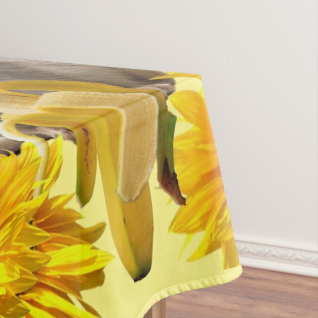 Toalha De Mesa Macaco Floral Sunflower Tablecloth (Posição Original)
