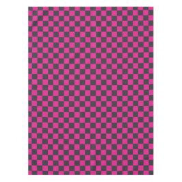 Toalha De Mesa Magenta and smoke checkerboard pattern