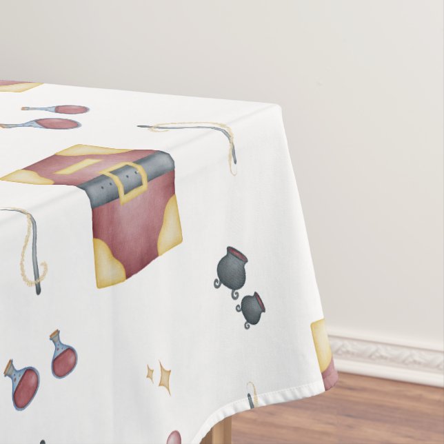 Toalha De Mesa Magic Spell Books Witchcraft Kids Birthday (Posição Original)