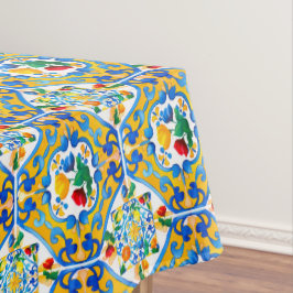 Toalha De Mesa Majolica, limão, azulejos sicilianos,
