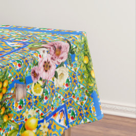 Toalha De Mesa Majolica, limão, azulejos sicilianos,