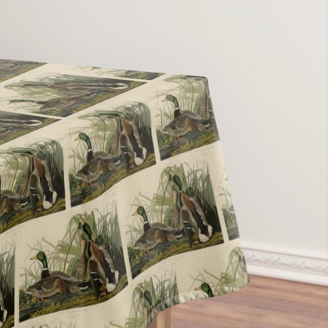 Toalha De Mesa Mallard Duck do Pássaro da América de Audubon (Posição Original)