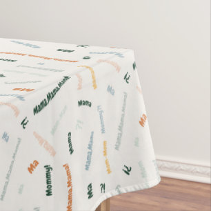Toalha De Mesa Mamãe mãe melhor mamãe